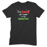 "Dear Santa, Gross Pay" Premium Midweight Ringspun Cotton T-Shirt - Mens/Womens Fits