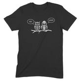 "Hoo, Whom" Premium Midweight Ringspun Cotton T-Shirt - Mens/Womens Fits