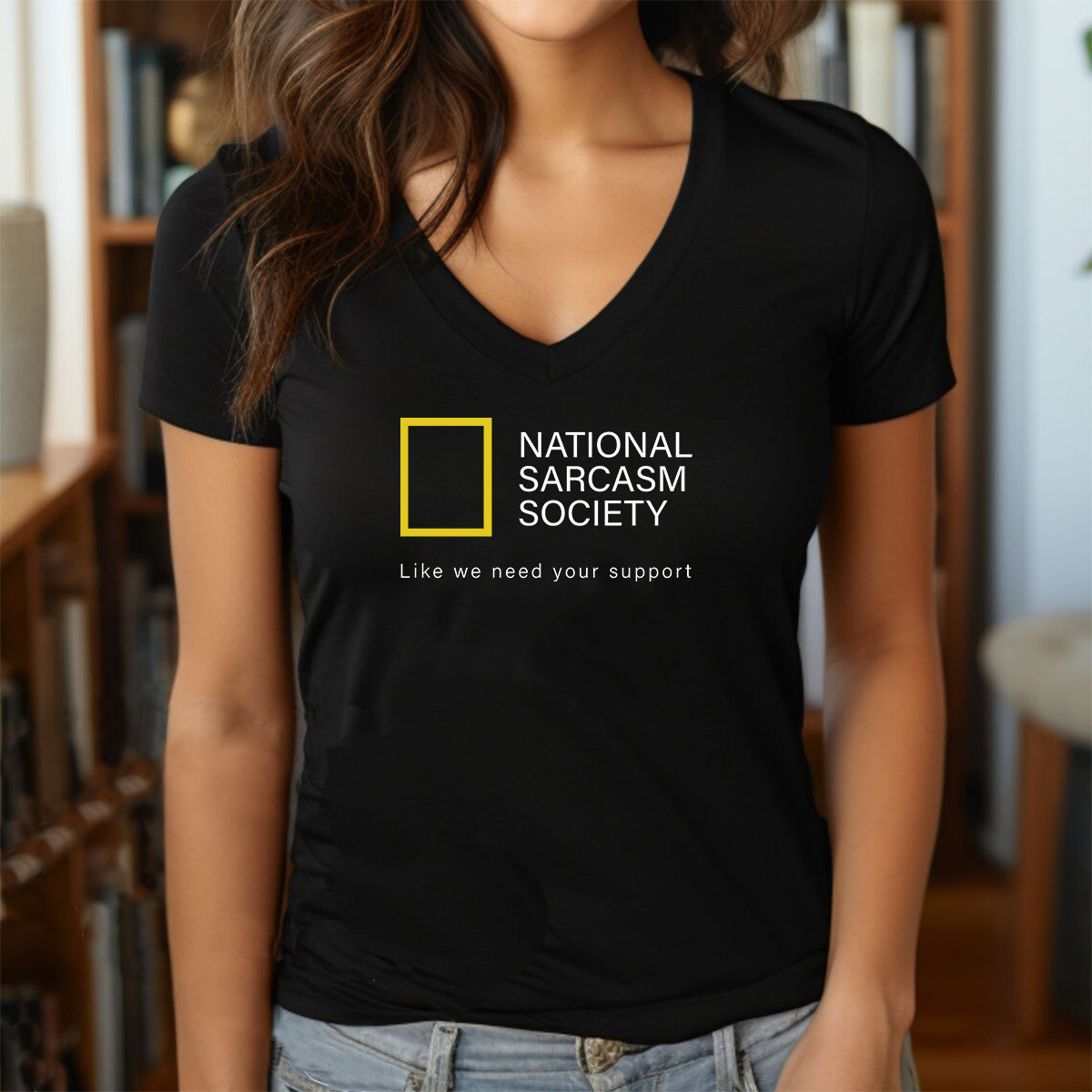 "National Sarcasm Society" Premium Midweight Ringspun Cotton T-Shirt - Mens/Womens Fits