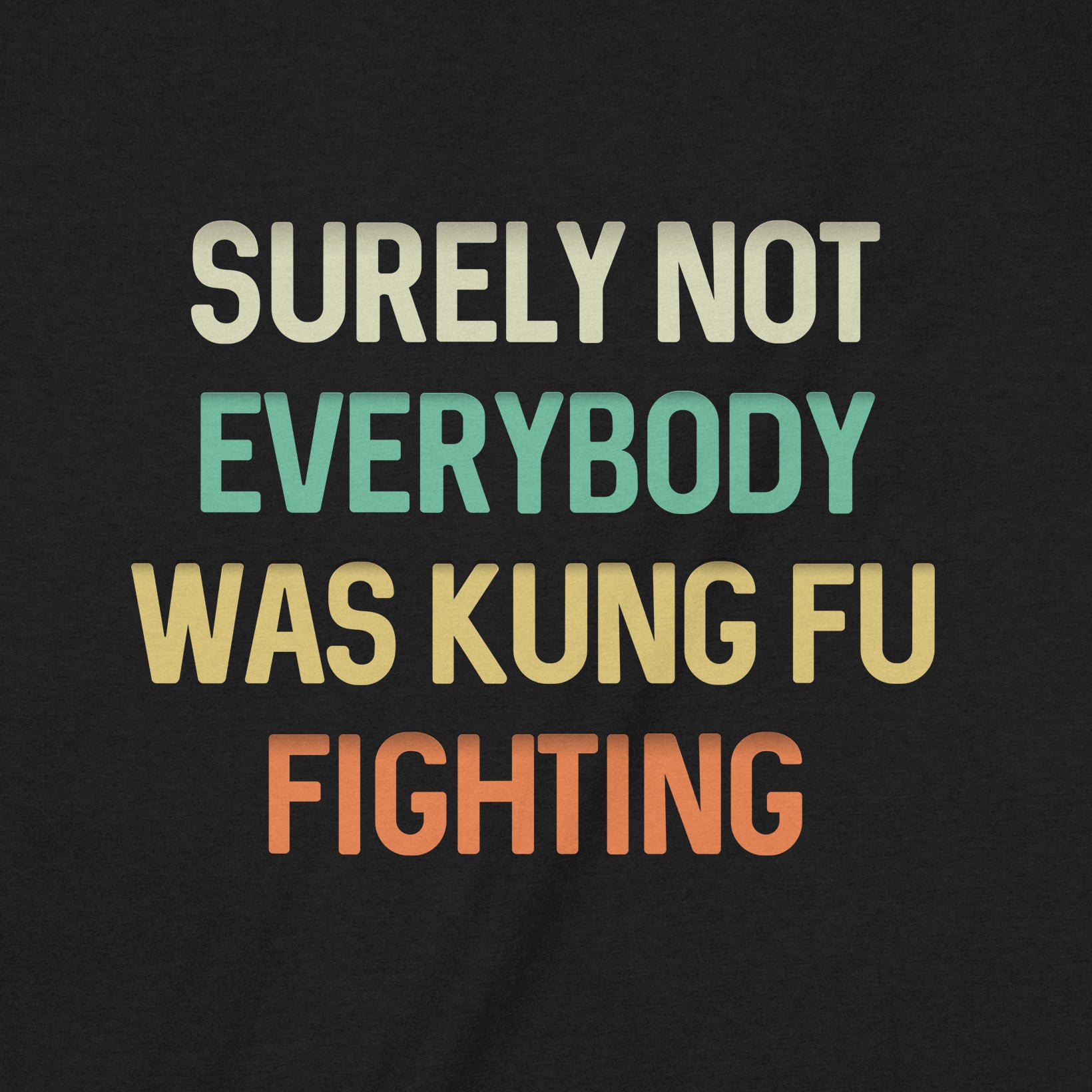 "Kung Fu Fighting" Premium Midweight Ringspun Cotton T-Shirt - Mens/Womens Fits