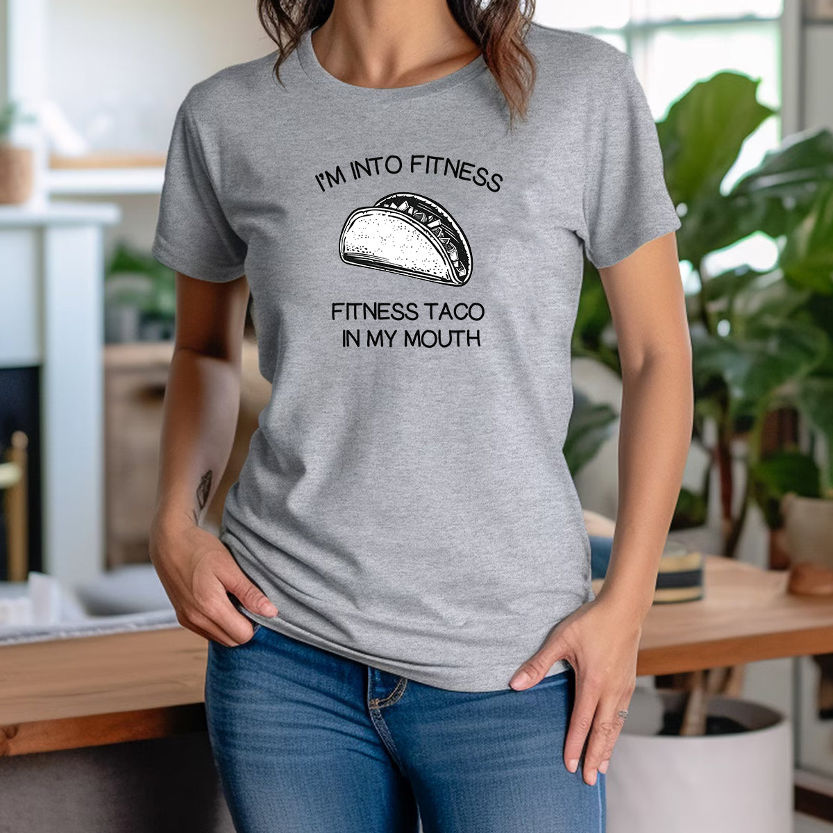 "Into Fitness" Premium Midweight Ringspun Cotton T-Shirt - Mens/Womens Fits