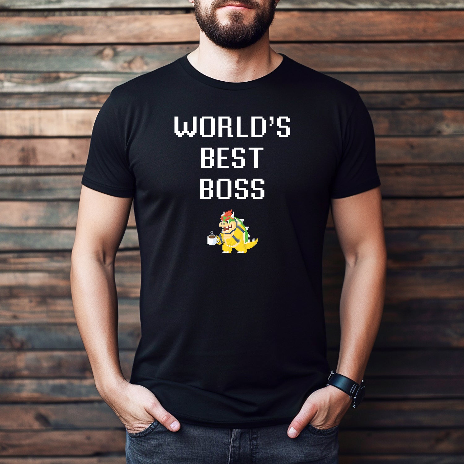 "World's Best Boss" Premium Midweight Ringspun Cotton T-Shirt - Mens/Womens Fits