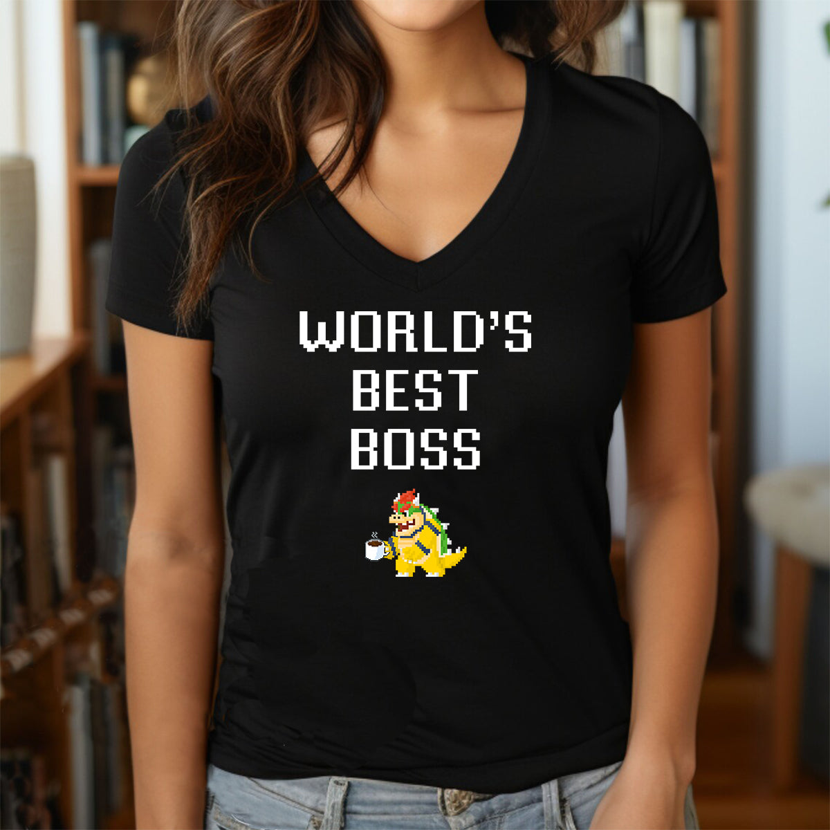 "World's Best Boss" Premium Midweight Ringspun Cotton T-Shirt - Mens/Womens Fits