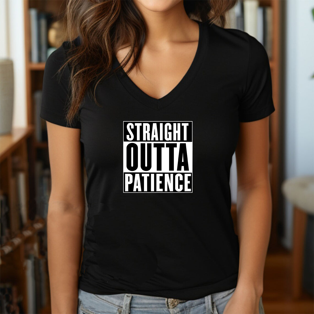 "Straight Outta Patience" Premium Midweight Ringspun Cotton T-Shirt - Mens/Womens Fits