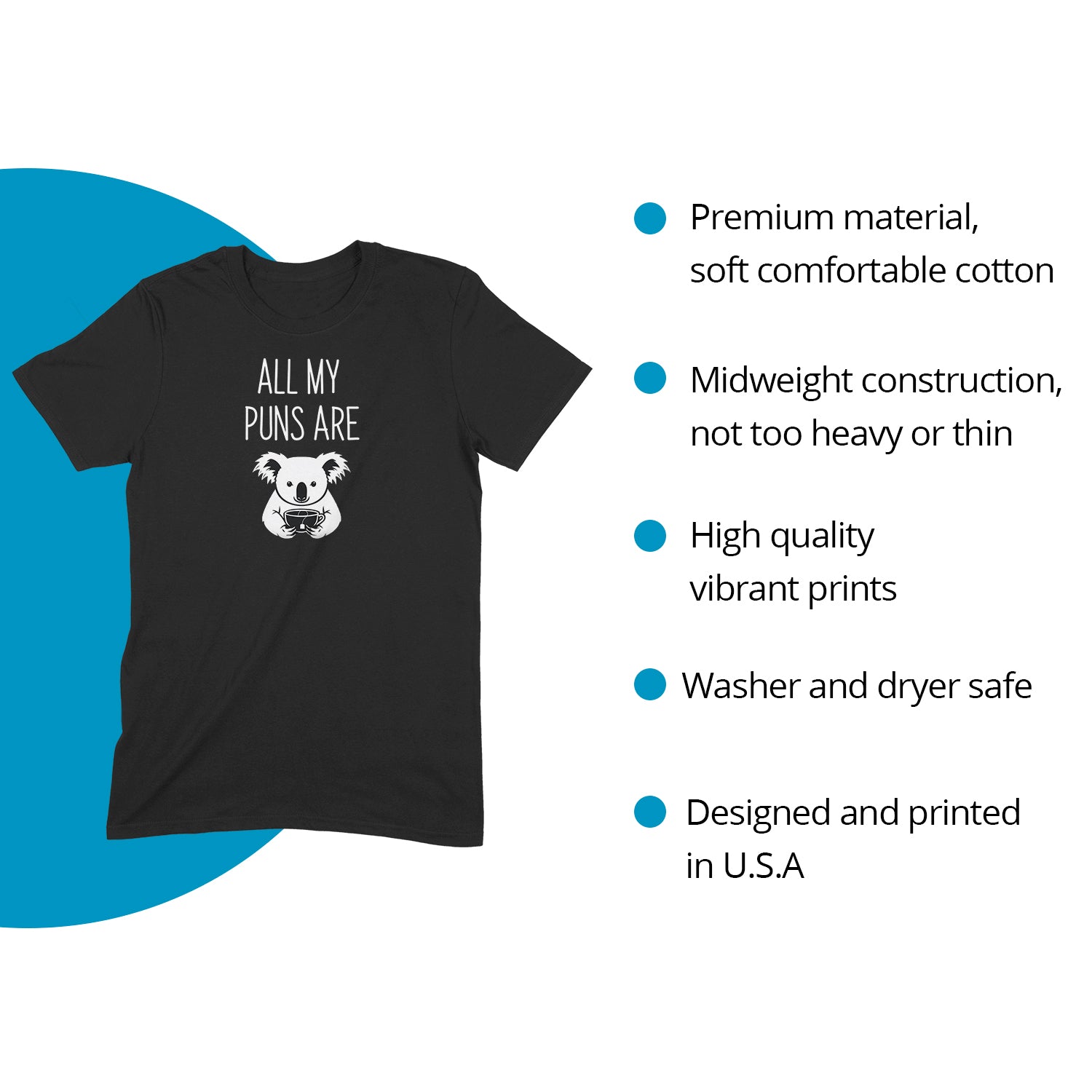 "Quality Puns" Premium Midweight Ringspun Cotton T-Shirt - Mens/Womens Fits