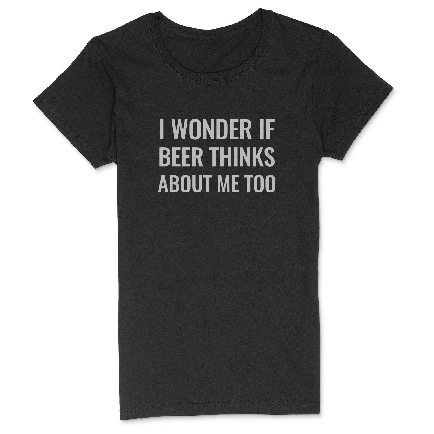"Wonder If Beer" Premium Midweight Ringspun Cotton T-Shirt - Mens/Womens Fits