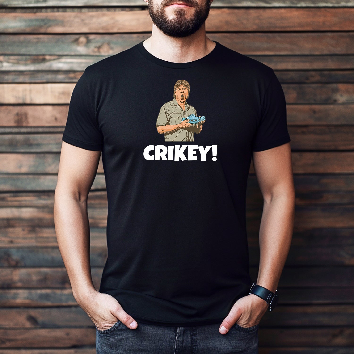 "Crikey!" Premium Midweight Ringspun Cotton T-Shirt - Mens/Womens Fits