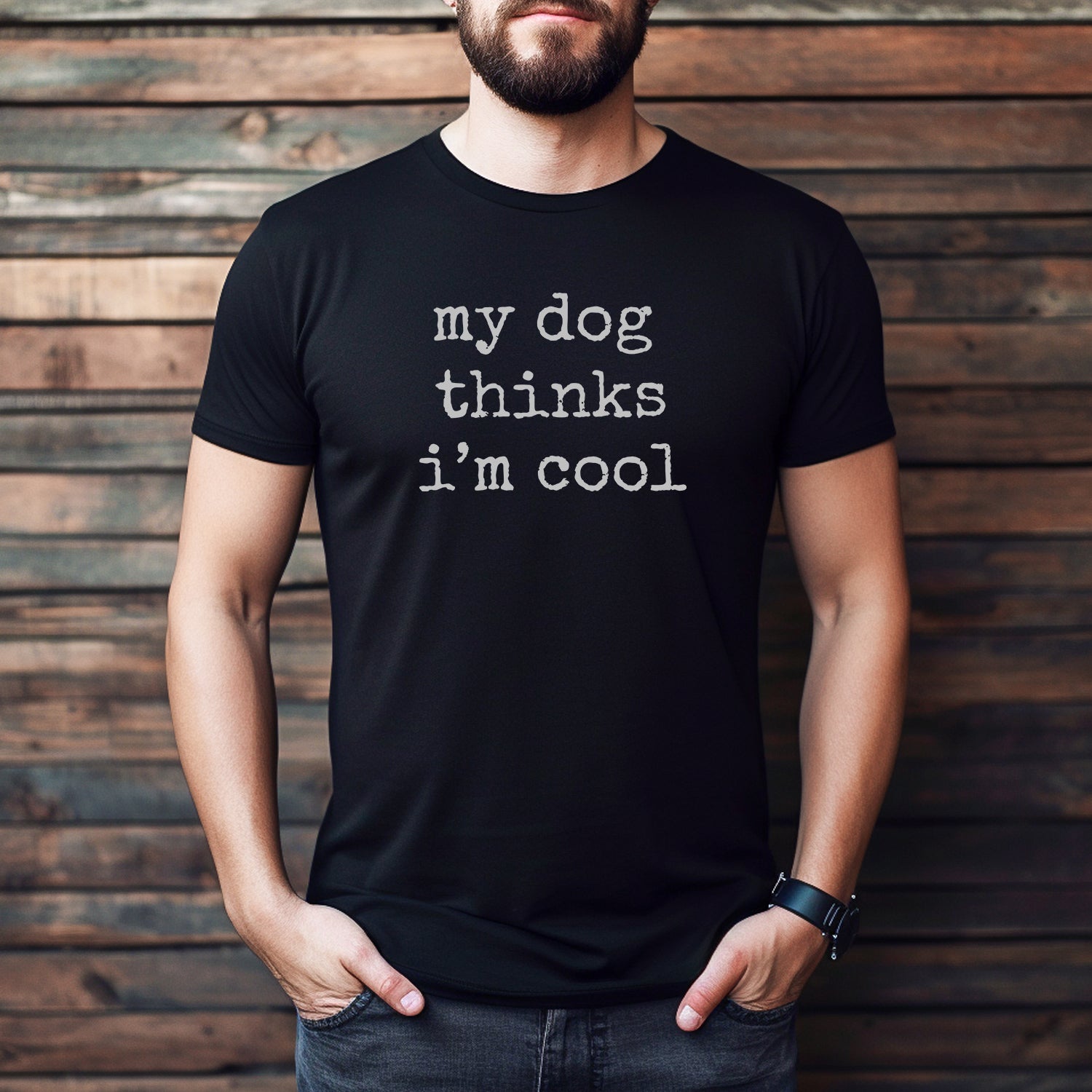 "My Dog Thinks" Premium Midweight Ringspun Cotton T-Shirt - Mens/Womens Fits