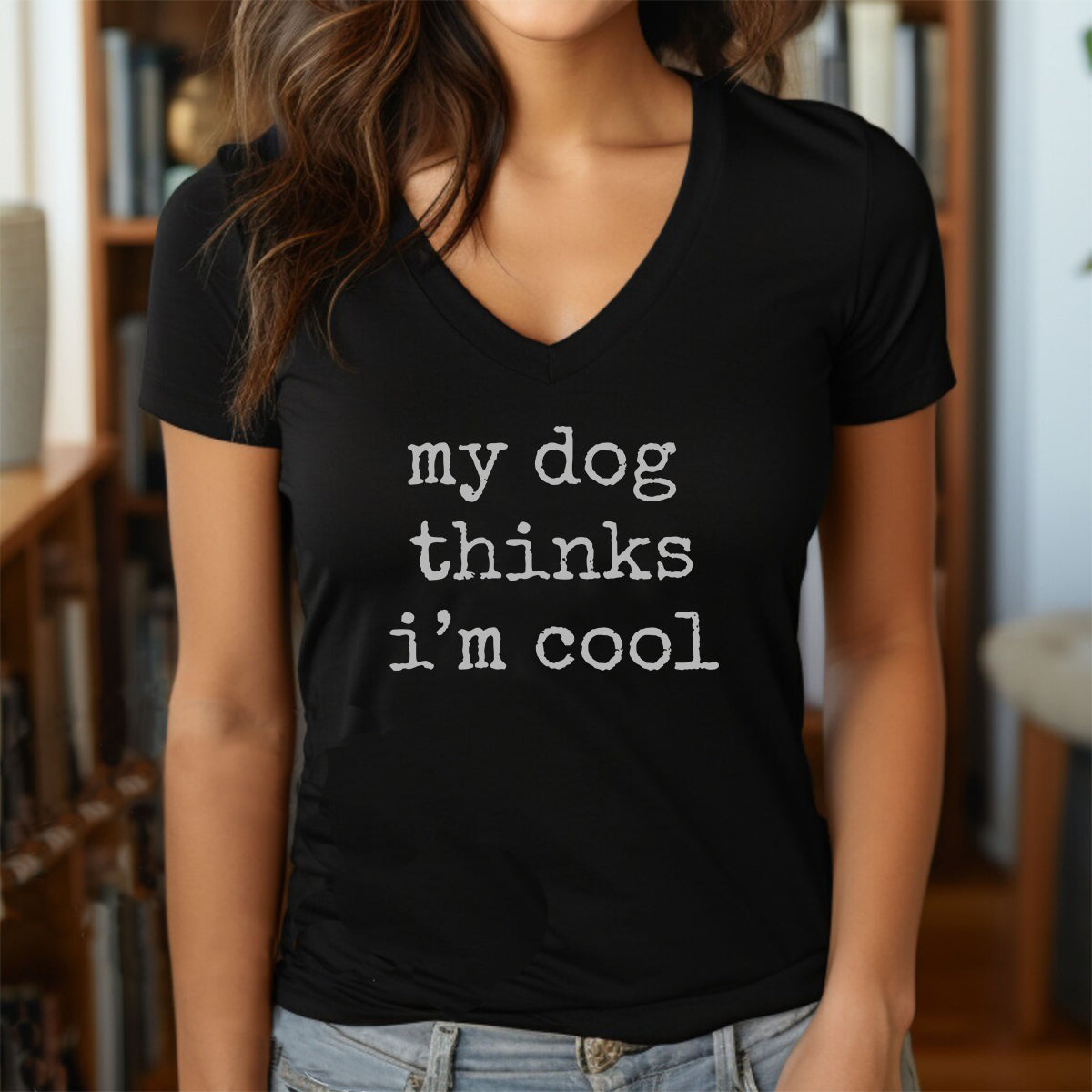 "My Dog Thinks" Premium Midweight Ringspun Cotton T-Shirt - Mens/Womens Fits