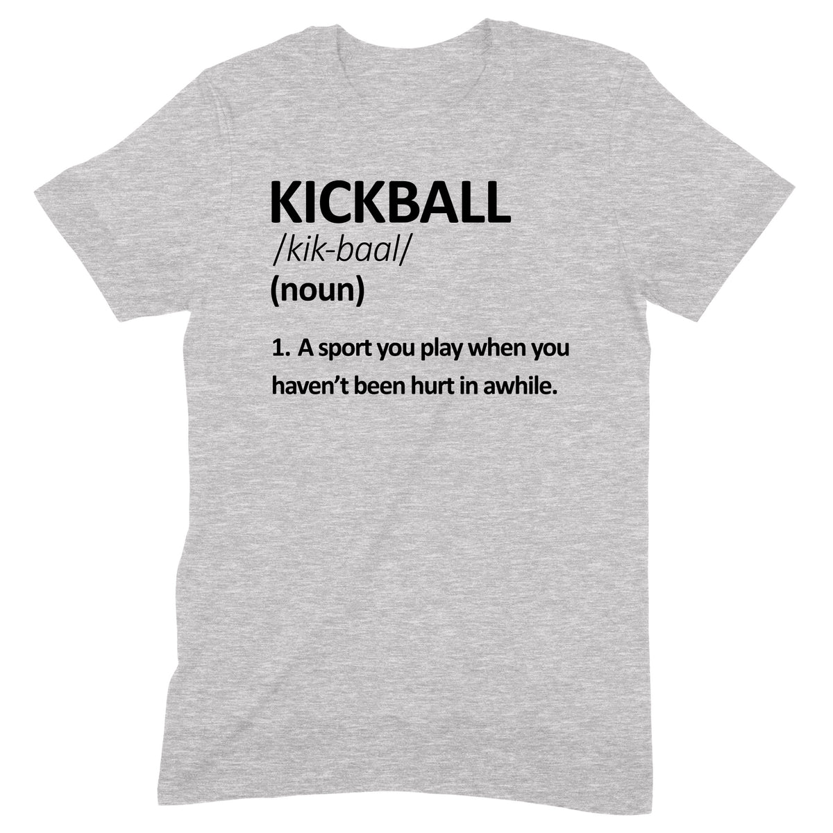 "Kickball Defined" Premium Midweight Ringspun Cotton T-Shirt - Mens/Womens Fits