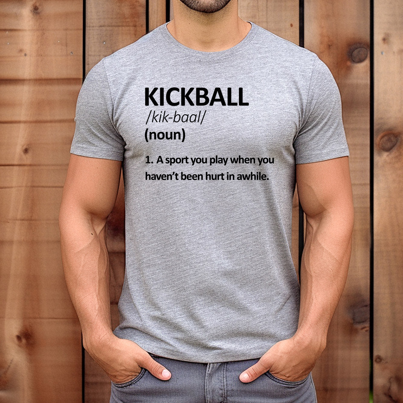 "Kickball Defined" Premium Midweight Ringspun Cotton T-Shirt - Mens/Womens Fits
