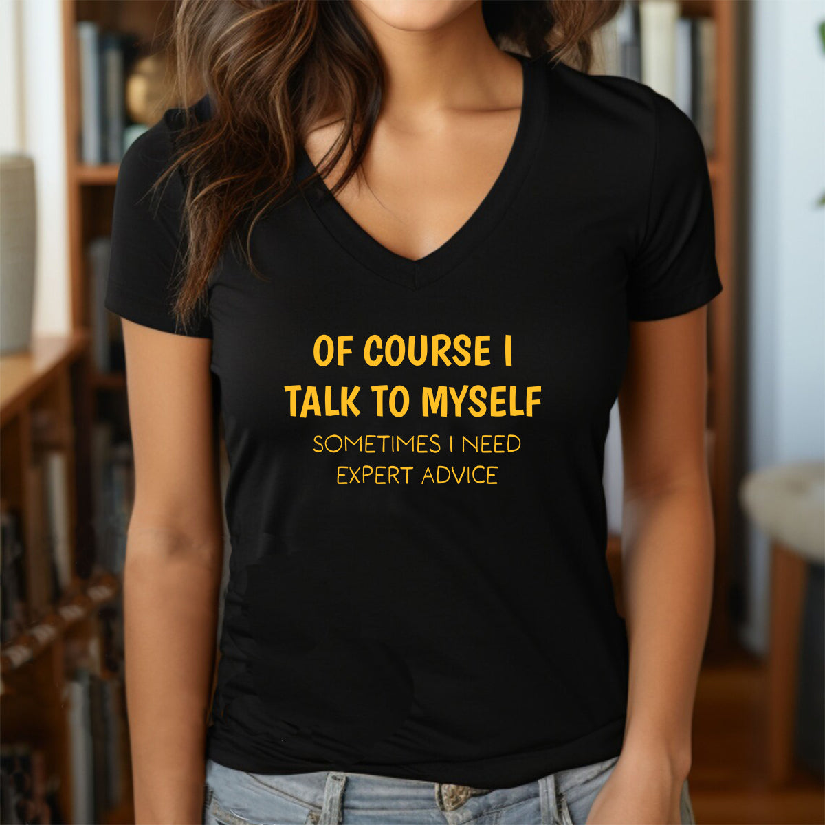 "I Talk To Myself" Premium Midweight Ringspun Cotton T-Shirt - Mens/Womens Fits