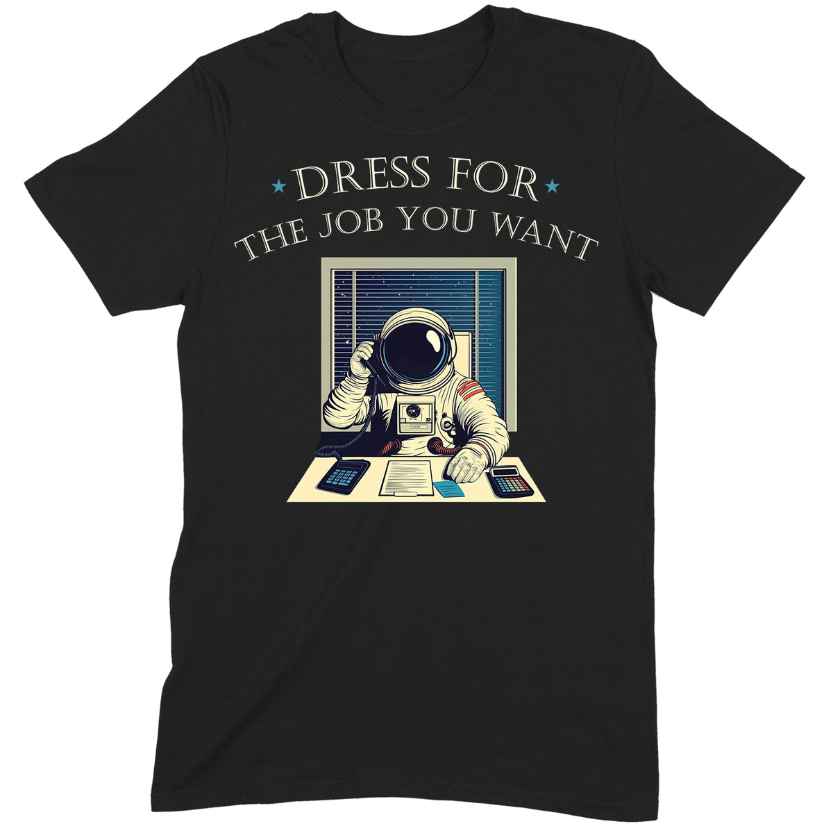 "Dress For The Job" Premium Midweight Ringspun Cotton T-Shirt - Mens/Womens Fits