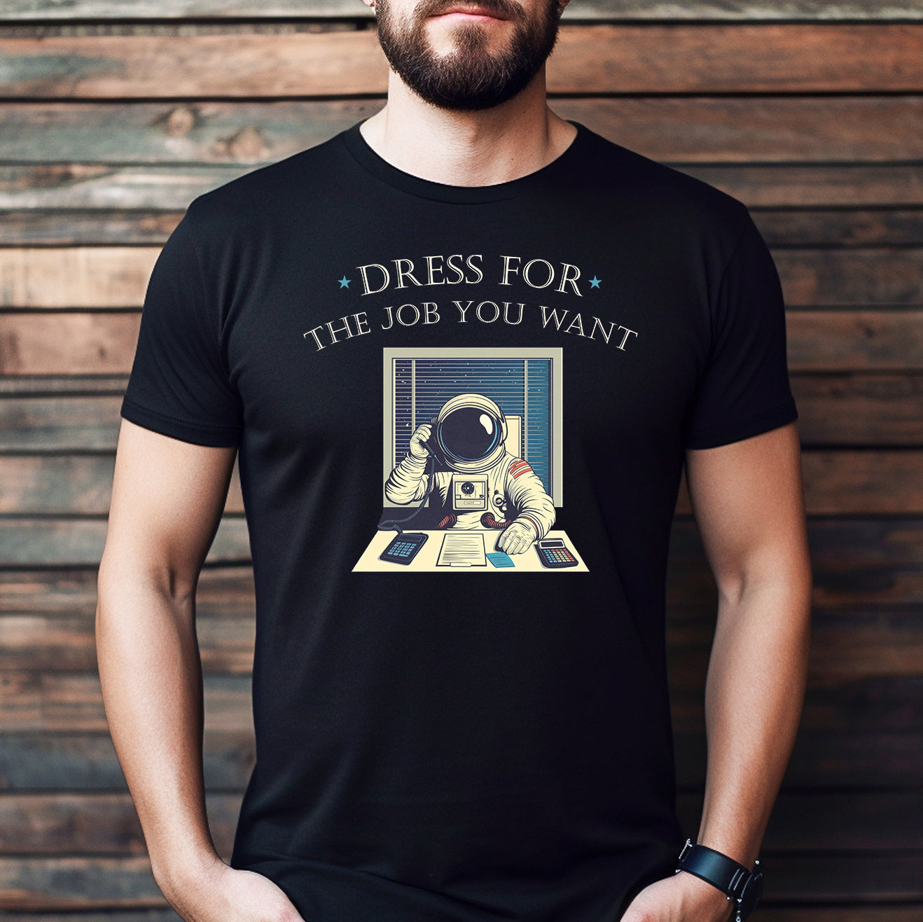 "Dress For The Job" Premium Midweight Ringspun Cotton T-Shirt - Mens/Womens Fits