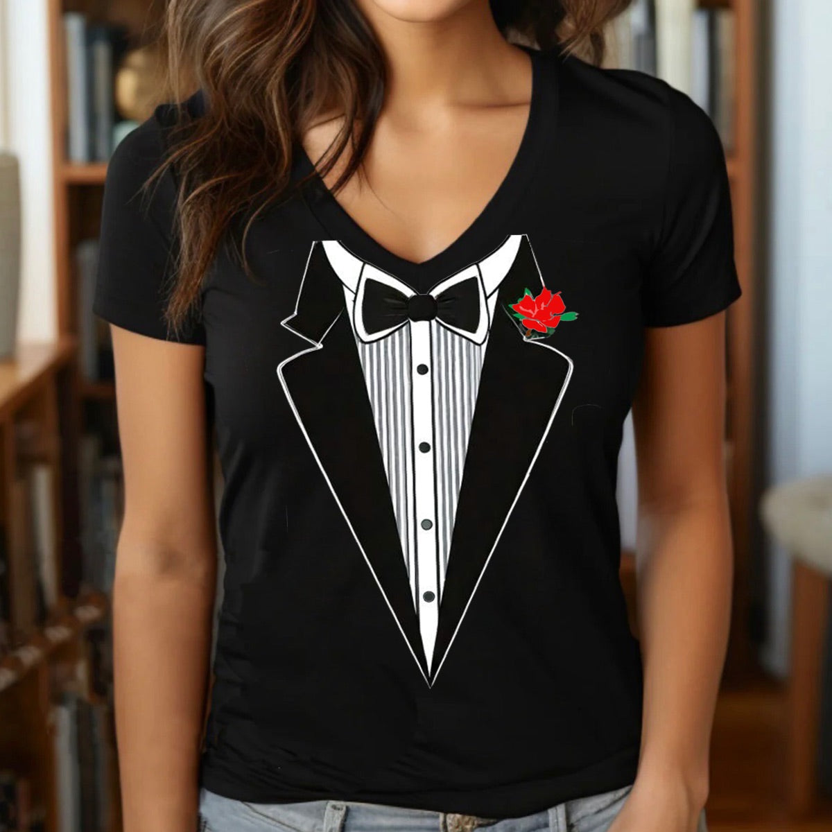 "Tuxedo Shirt" Premium Midweight Ringspun Cotton T-Shirt - Mens/Womens Fits
