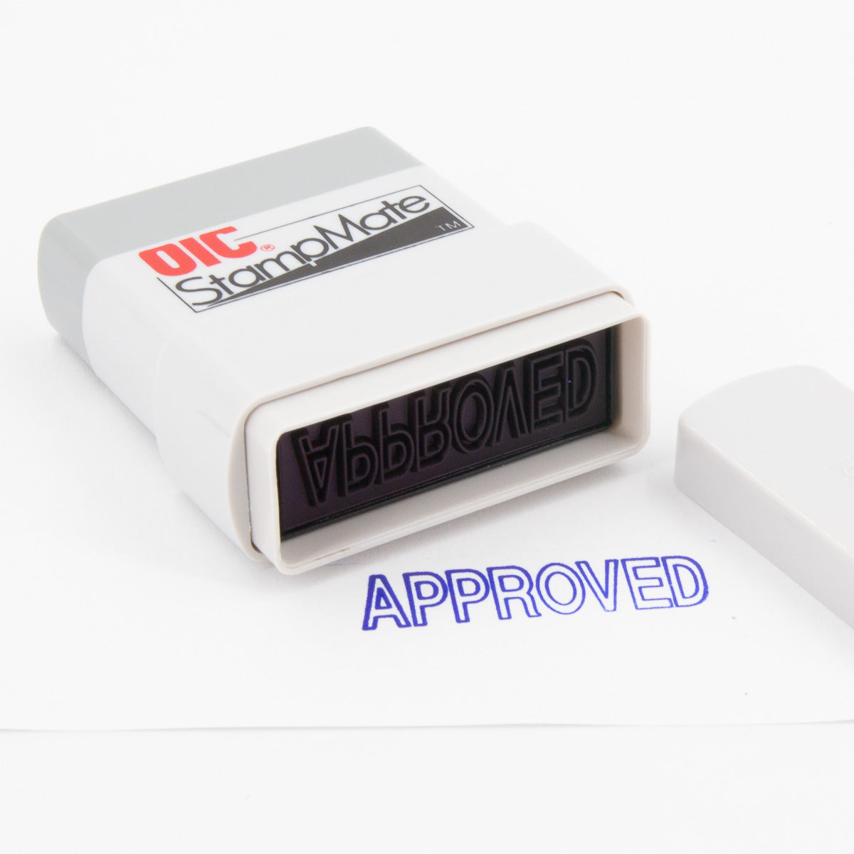 Officemate Pre-Inked Message Stamp - Self Inking, Quick Stamps