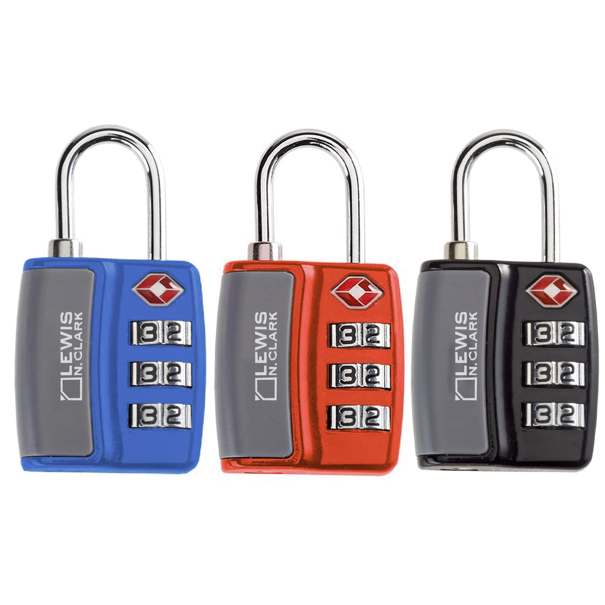 Lewis N. Clark Travel Sentry 3-Dial Combination Lock - TSA Approved