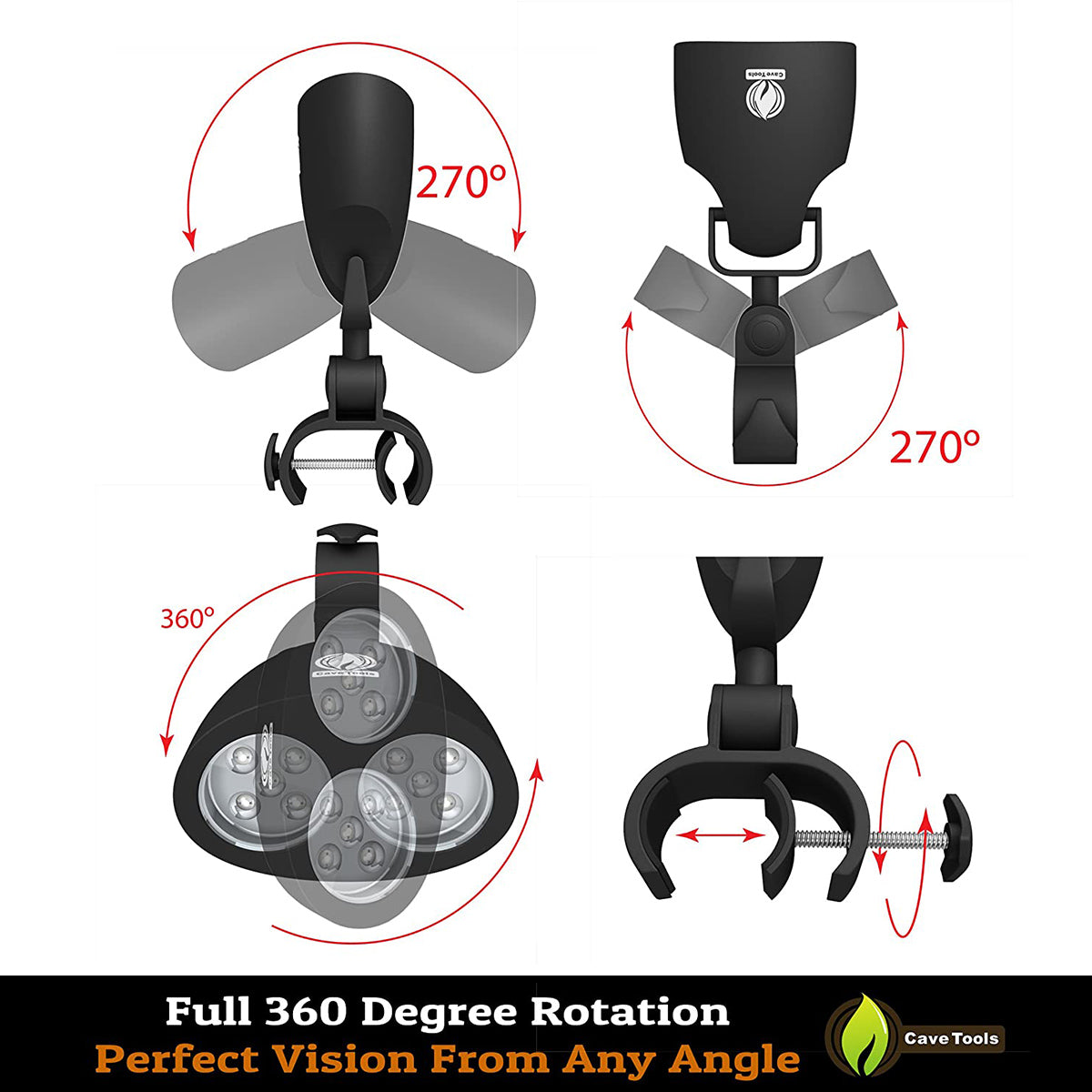Cave Tools BBQ Grill Light – 10 LED Bulbs For Brighter Night Grilling