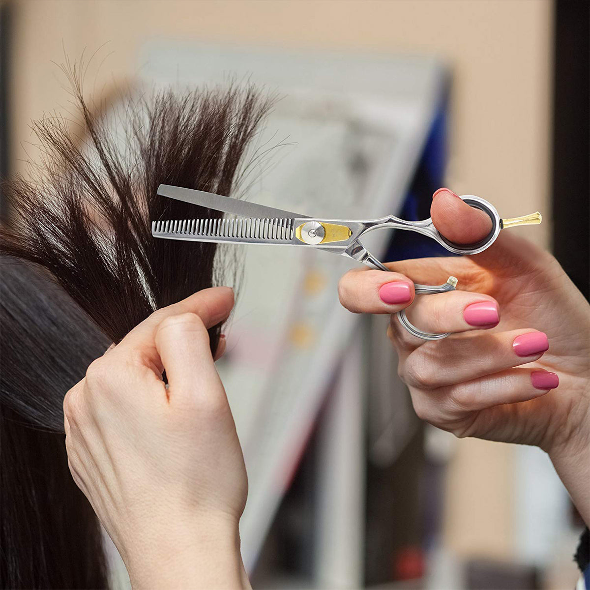 Razor Edge Thinning Shears by Equinox - Removable Finger Rest