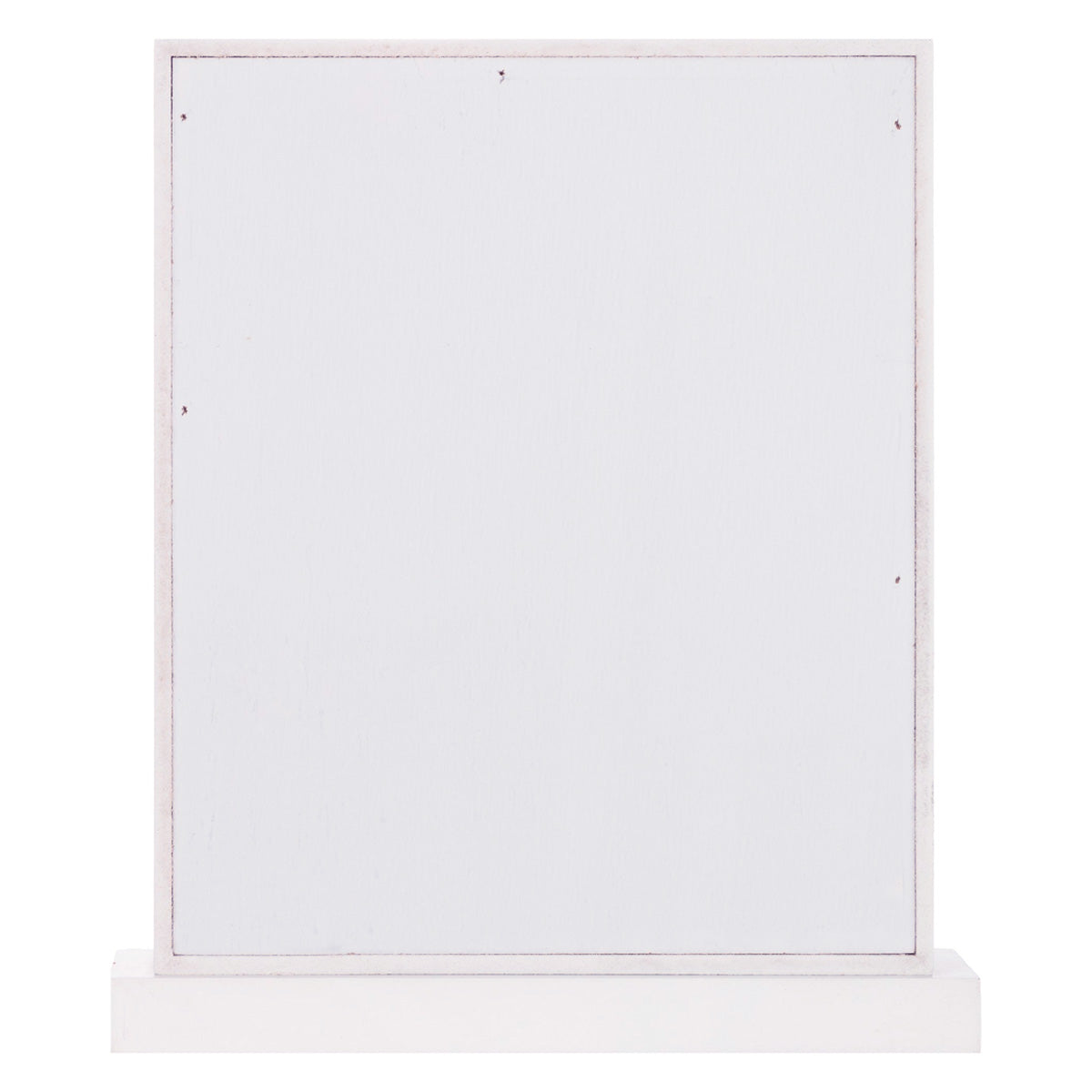 Standing Vertical White Wooden Frame With Clip – Holds Photos, Cards