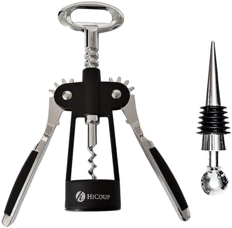 Premium Wing Corkscrew Beer And Wine Opener - Winged Grip, Easy To Use