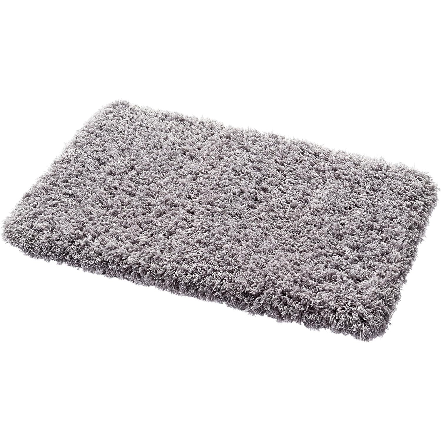 Nonslip Memory Foam Shaggy Bath Mat - Absorbent & Washable