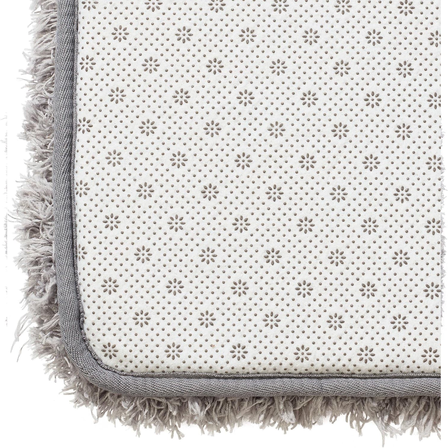 Nonslip Memory Foam Shaggy Bath Mat - Absorbent & Washable