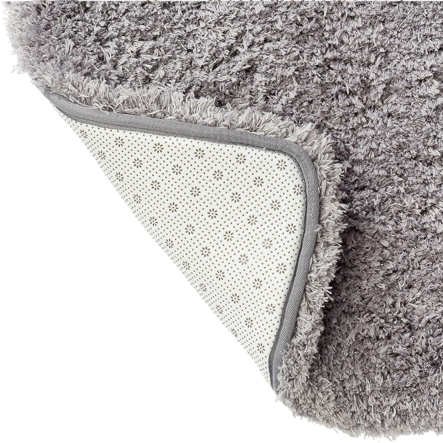 Nonslip Memory Foam Shaggy Bath Mat - Absorbent & Washable