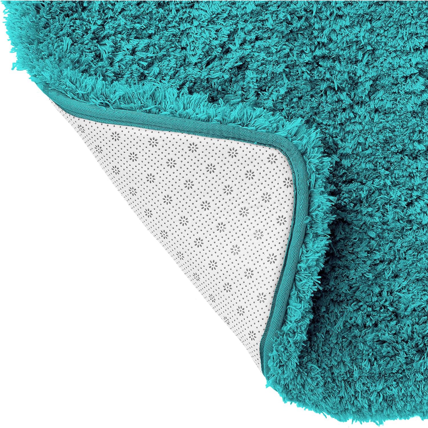 Nonslip Memory Foam Shaggy Bath Mat - Absorbent & Washable