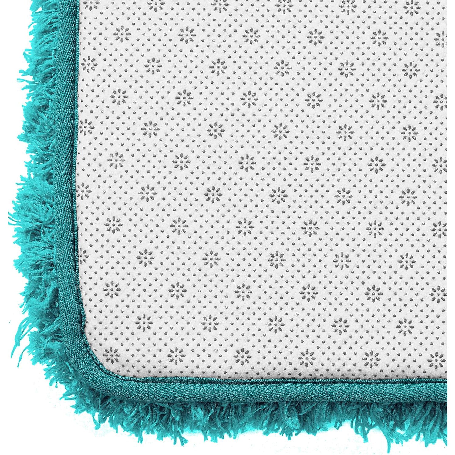 Nonslip Memory Foam Shaggy Bath Mat - Absorbent & Washable