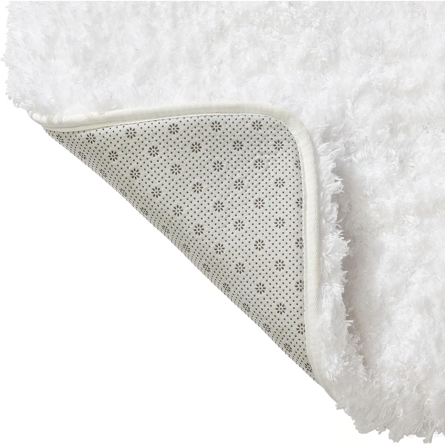 Nonslip Memory Foam Shaggy Bath Mat - Absorbent & Washable