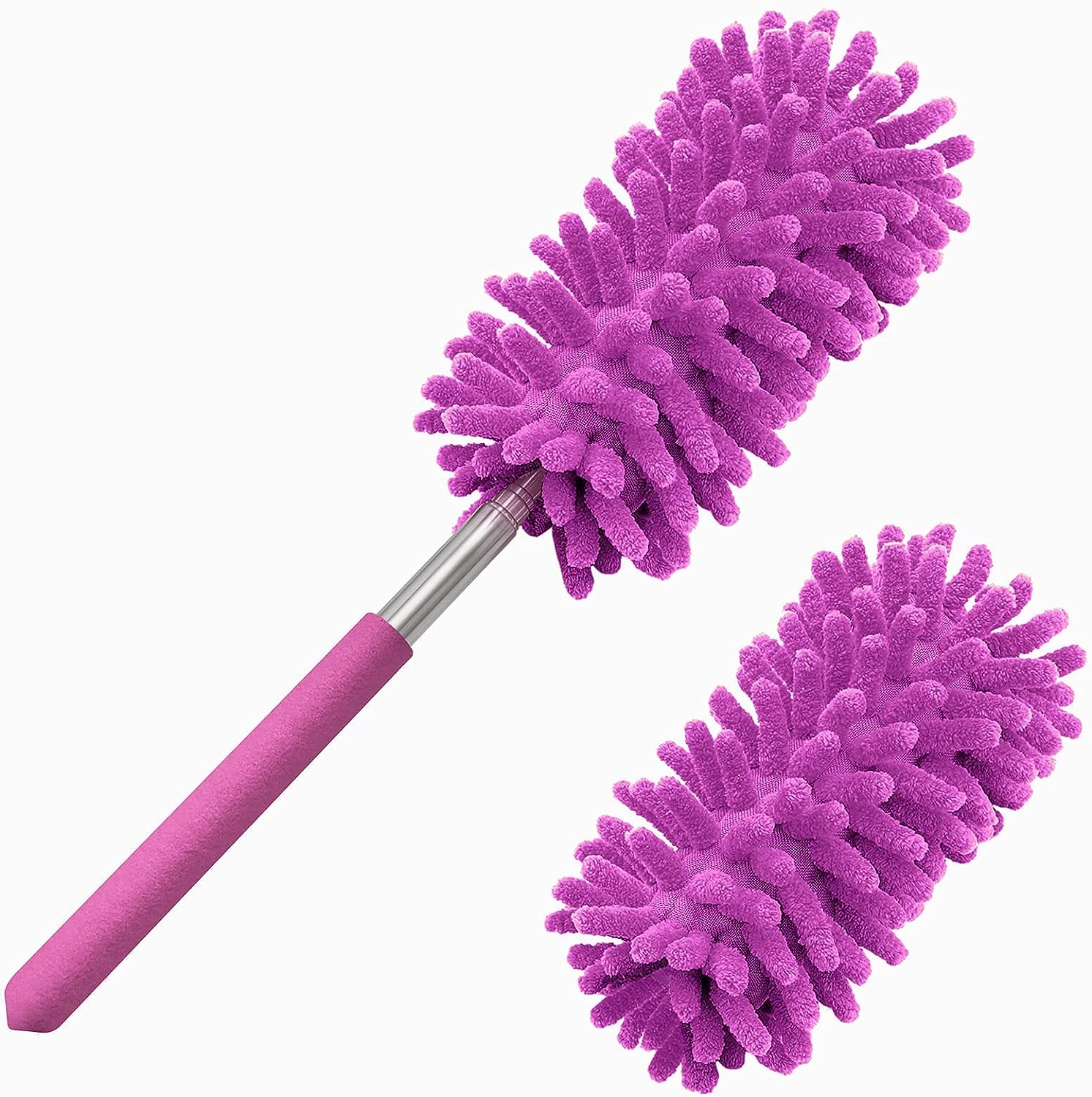 Telescopic Microfiber Duster With Pivot Head - Extends Up To 29 inches