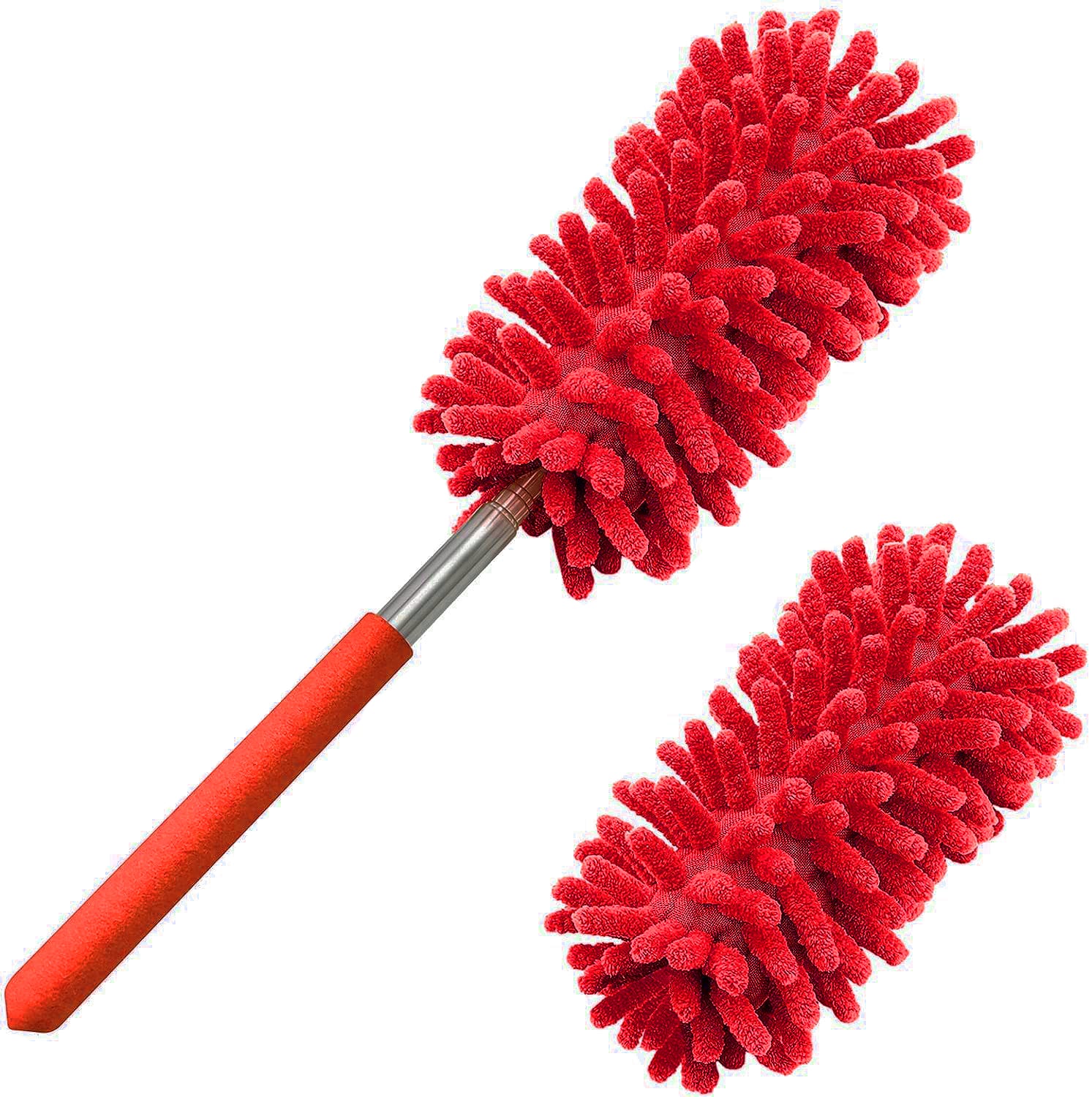 Telescopic Microfiber Duster With Pivot Head - Extends Up To 29 inches