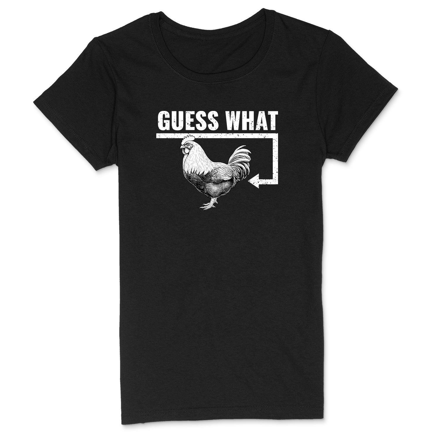 "Guess What, Chicken Butt" Premium Midweight Ringspun Cotton T-Shirt - Mens/Womens Fits