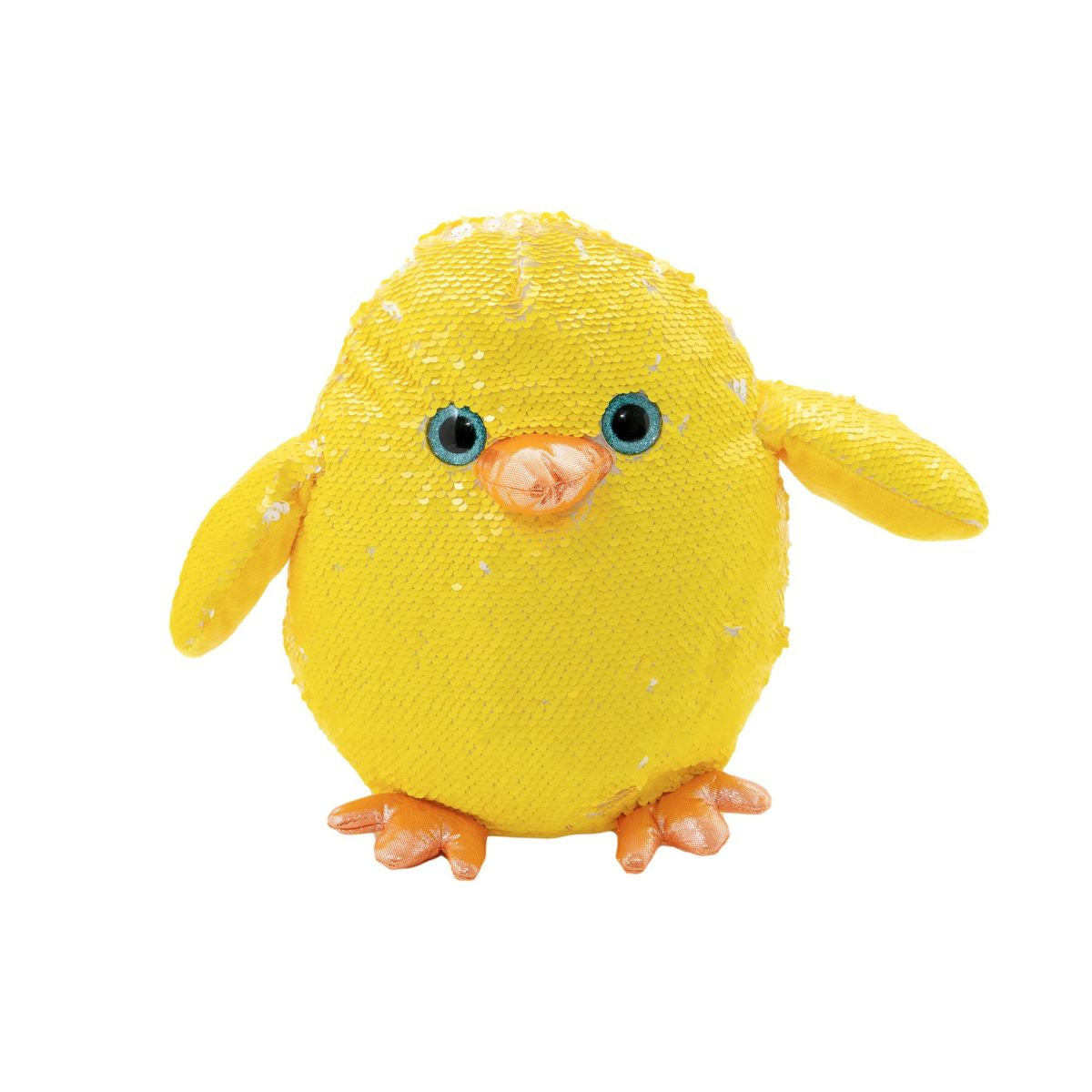 Gitzy 11” Plush Sequin Chicks – Color Changing & Pillowy Soft!