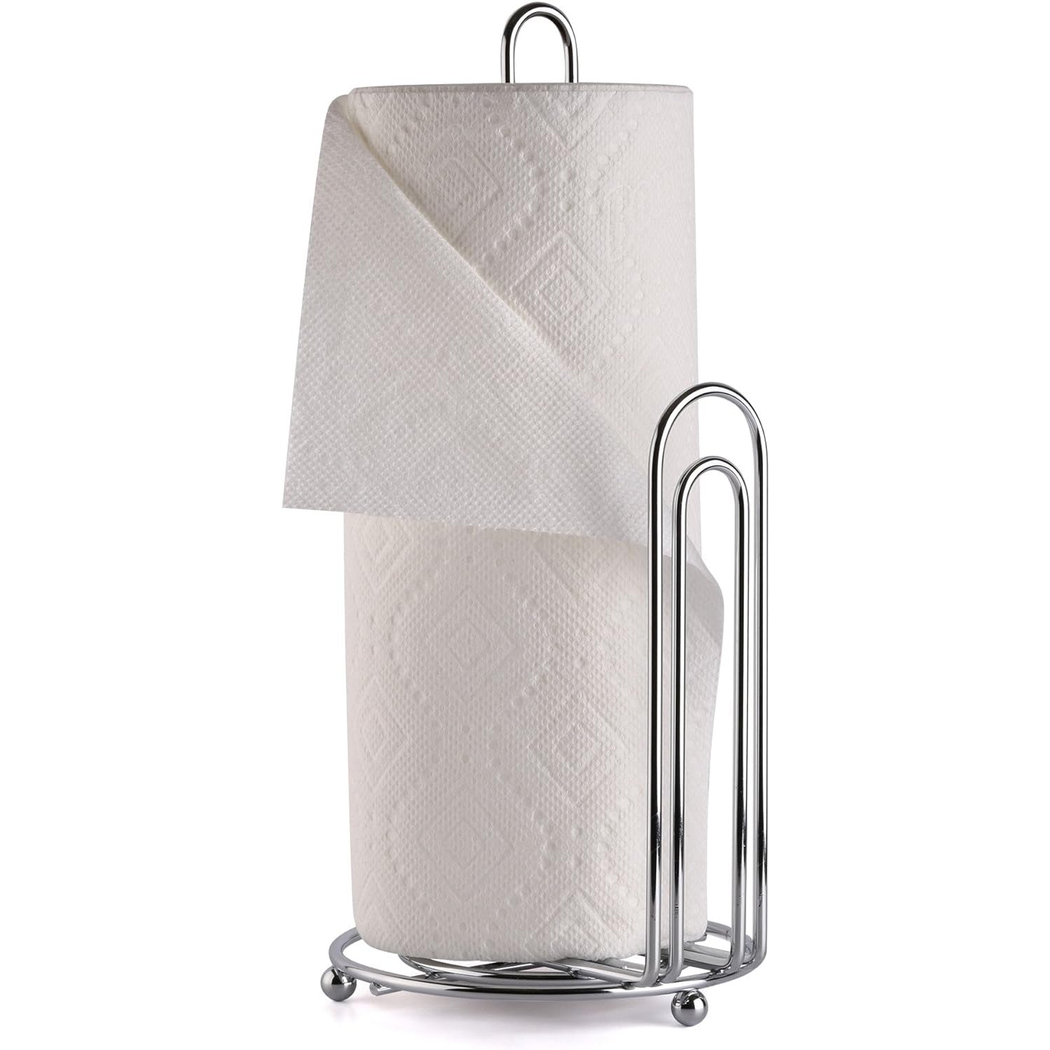Greenco Chrome Paper Towel Holder, 6 W x 13 H x 5.75 D