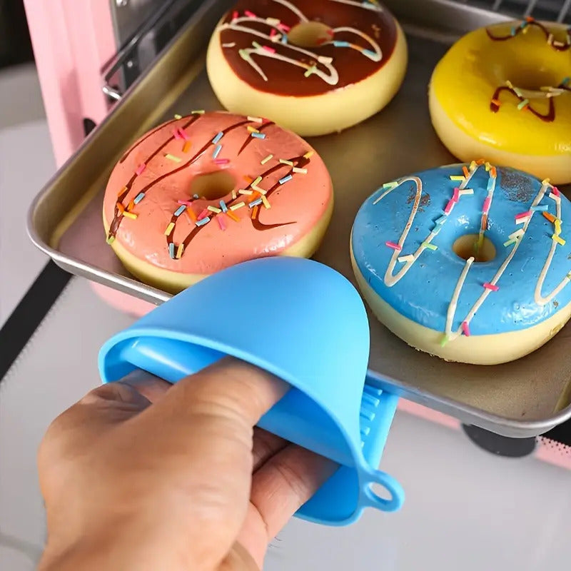 1pc Silicone Pinch Grip Pot Holder - Heat Resistant Finger Protectors, Right Or Left Hand