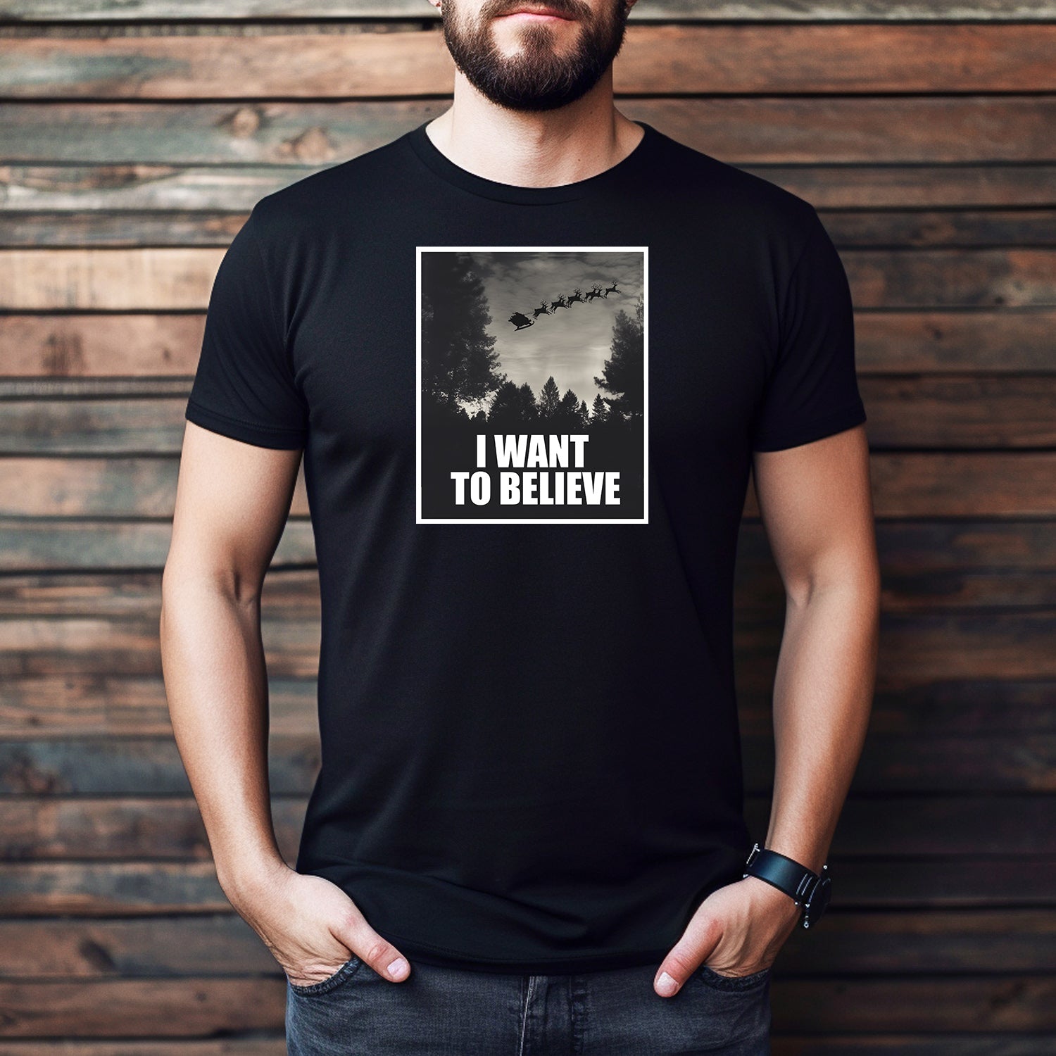 "I Want To Believe" Premium Midweight Ringspun Cotton T-Shirt - Mens/Womens Fits