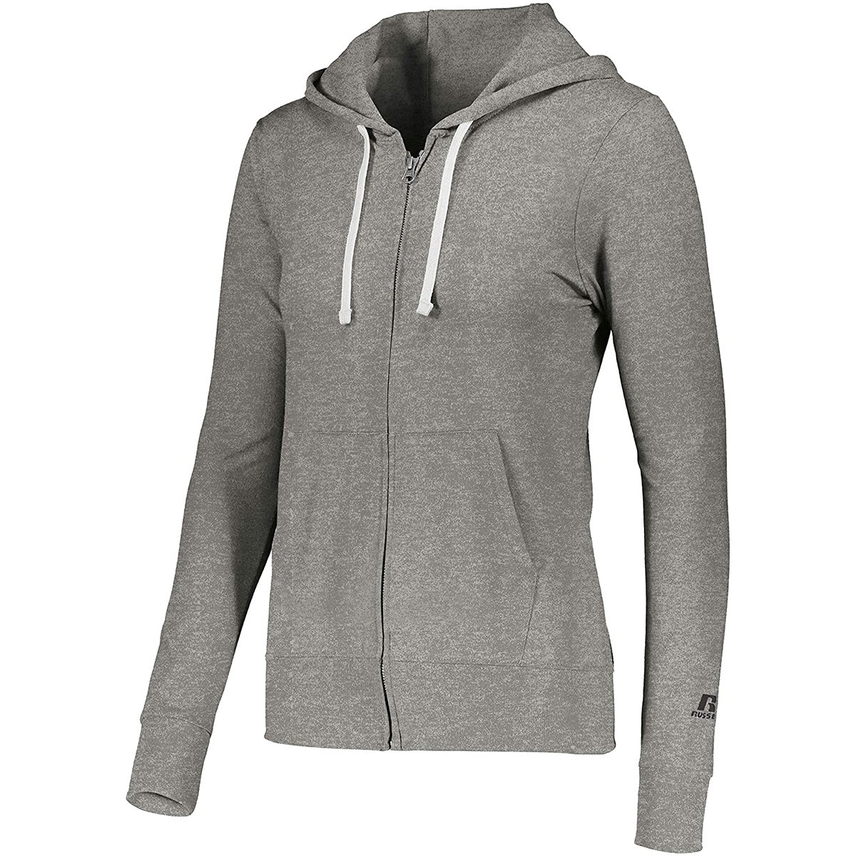 Russell Athletic Women’s Hoodie – Full Zip, Light Cotton Blend