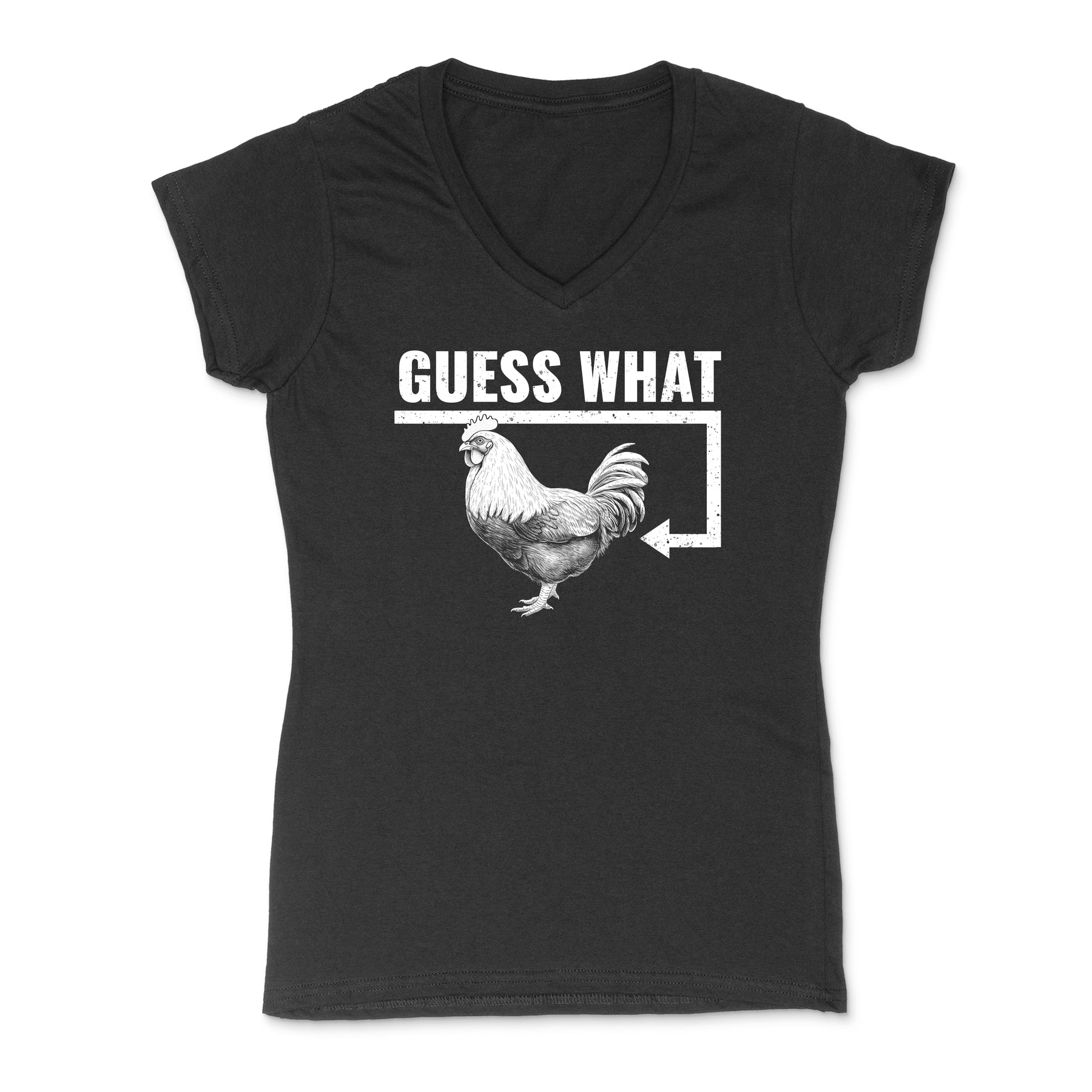 "Guess What, Chicken Butt" Premium Midweight Ringspun Cotton T-Shirt - Mens/Womens Fits