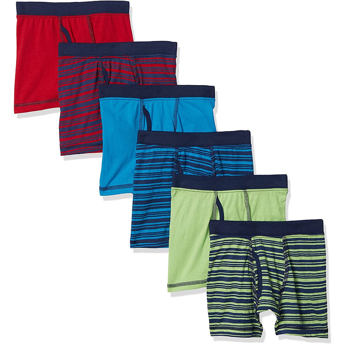 6pk Hanes Toddler Boys Boxer Briefs Eco Friendly Cotton Blend
