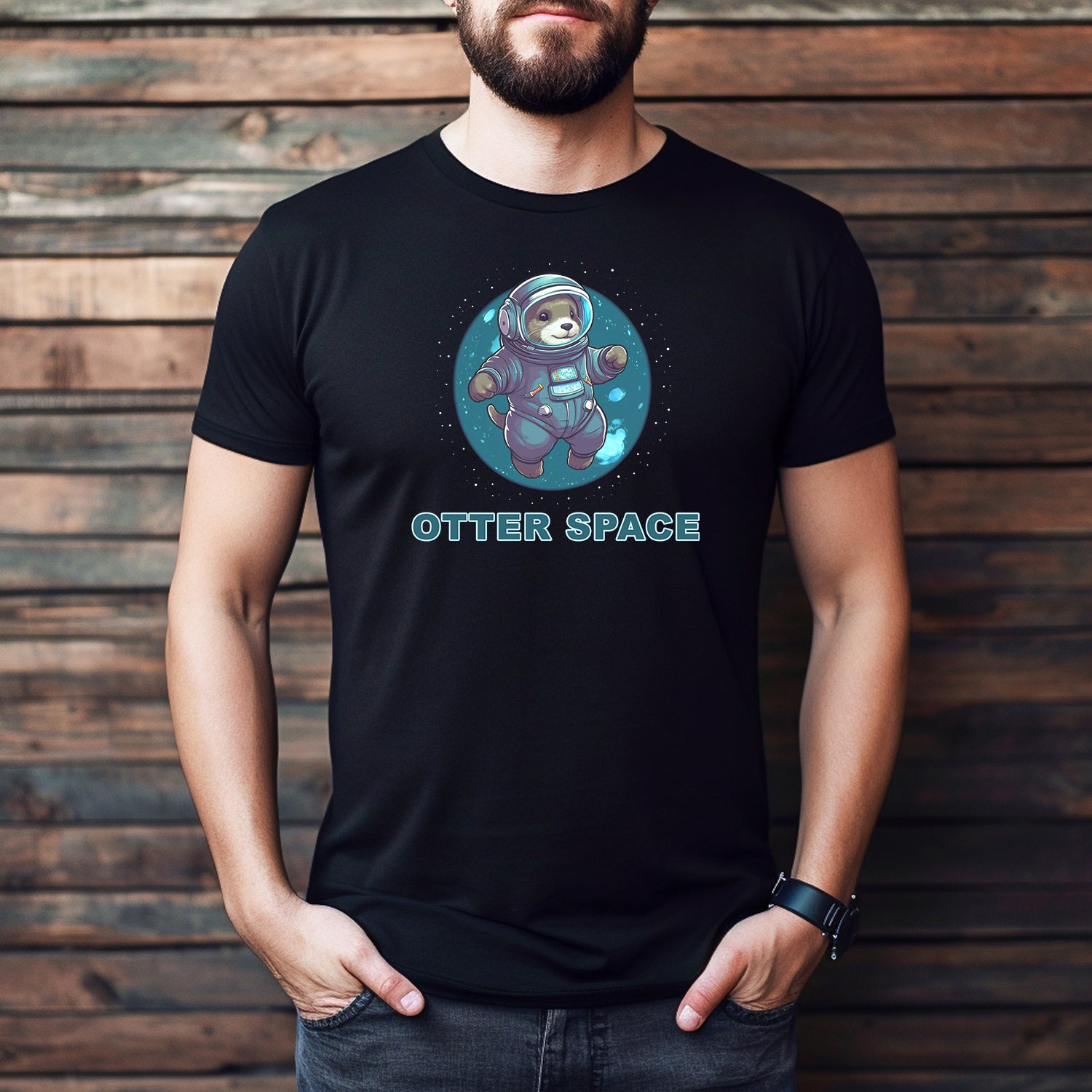 "Otter Space" Premium Midweight Ringspun Cotton T-Shirt - Mens/Womens Fits