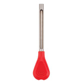 1pc Silicone Handle Strawberry Huller, Red - Easy To Use, Pop Out The Hull!