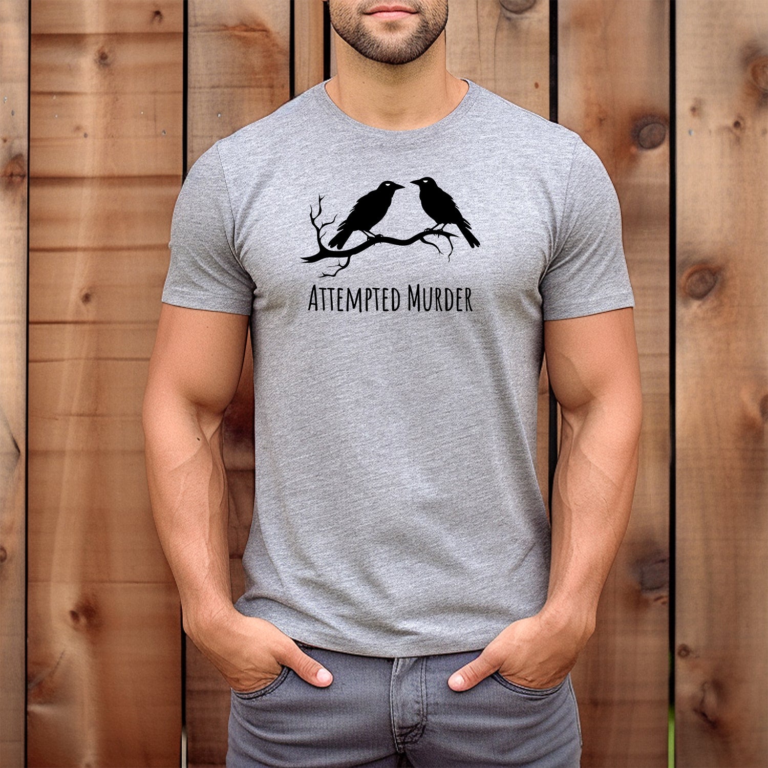 "Attempted Murder" Premium Midweight Ringspun Cotton T-Shirt - Mens/Womens Fits