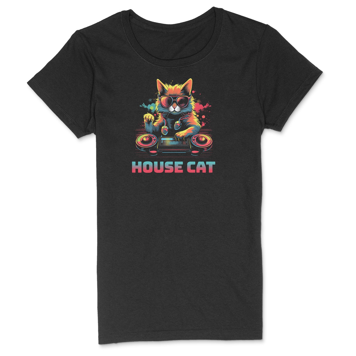 "House Cat" Premium Midweight Ringspun Cotton T-Shirt - Mens/Womens Fits