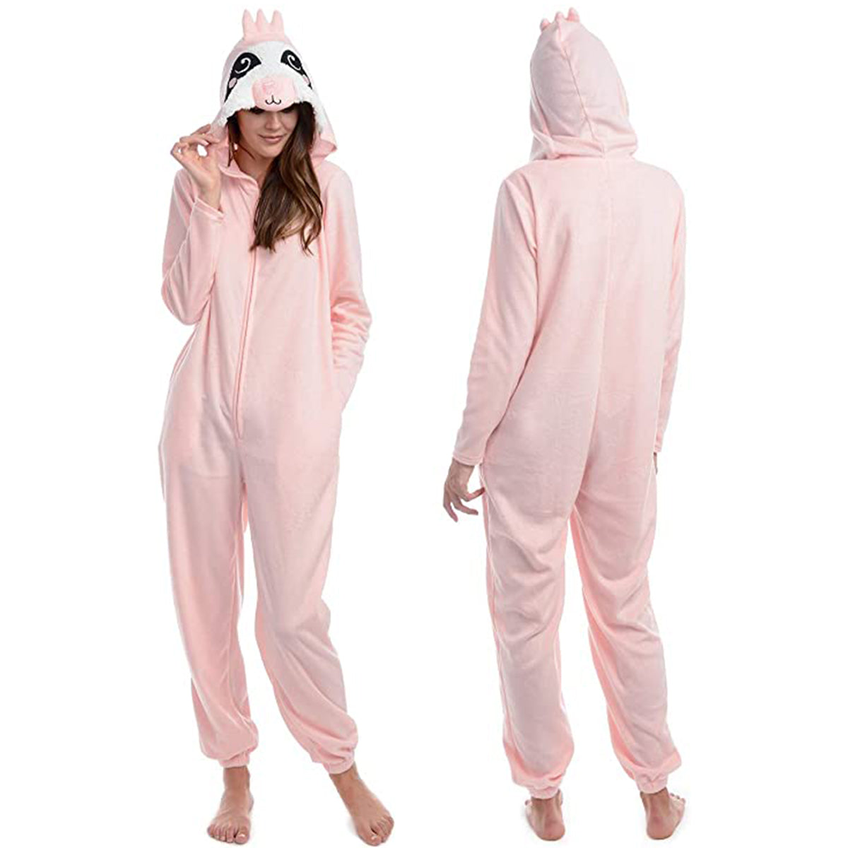 Body Candy Women's Fleece Onesie Pajamas - Cute Animal Costume!
