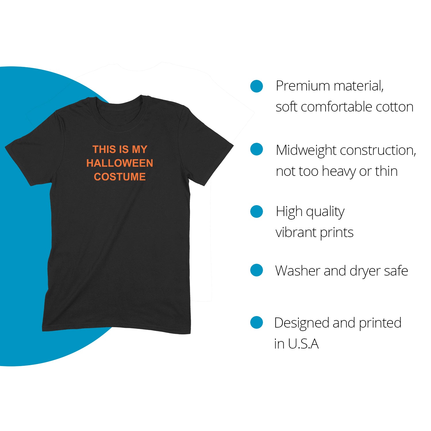 "This Is My Halloween Costume" Premium Midweight Ringspun Cotton T-Shirt - Mens/Womens Fits