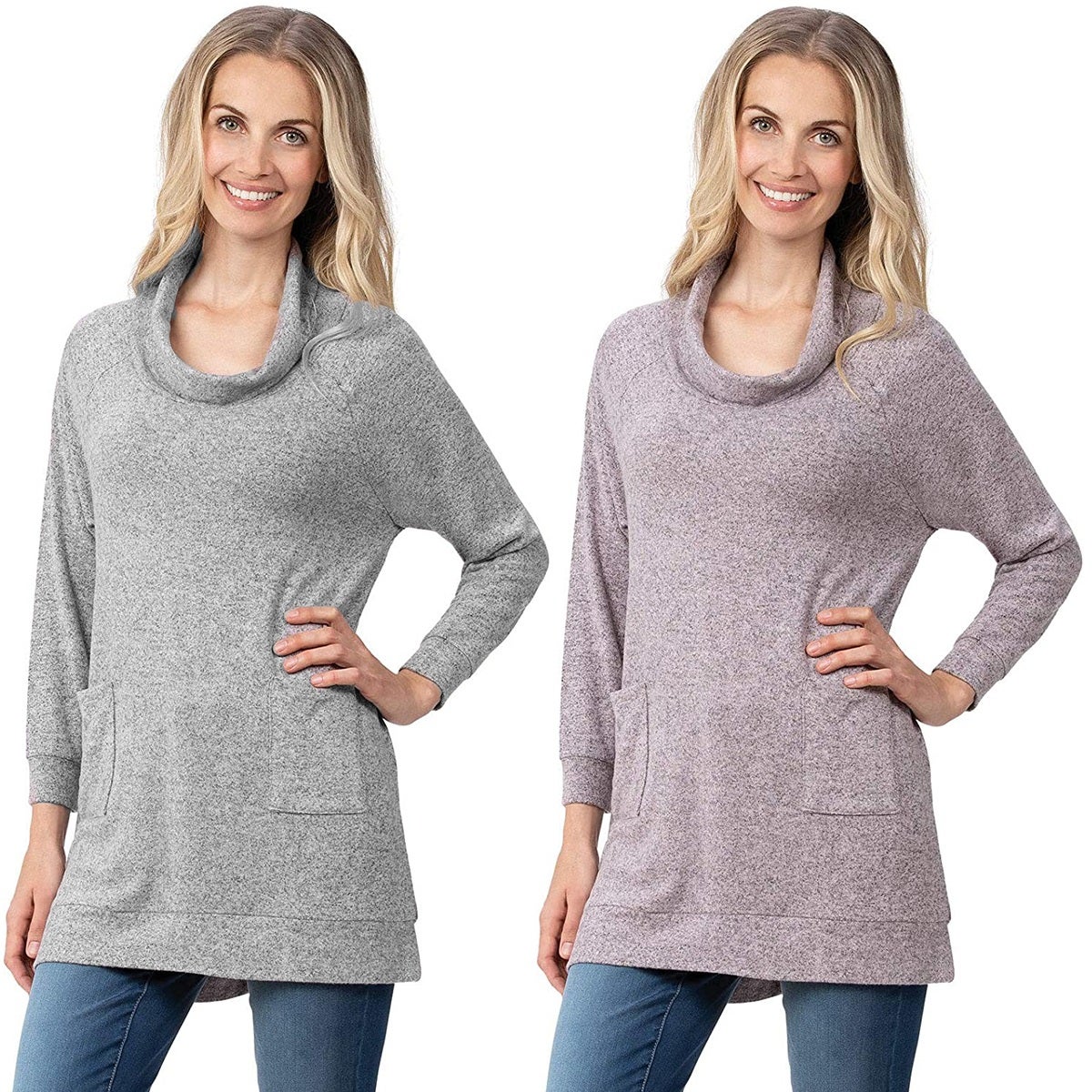 Addison Meadow Women’s Cowl Neck Tunic Sweater – Soft, Stylish