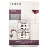2pk Wine Collars, Catches Drips, Prevents Stains - Fits Most Wine Bottles