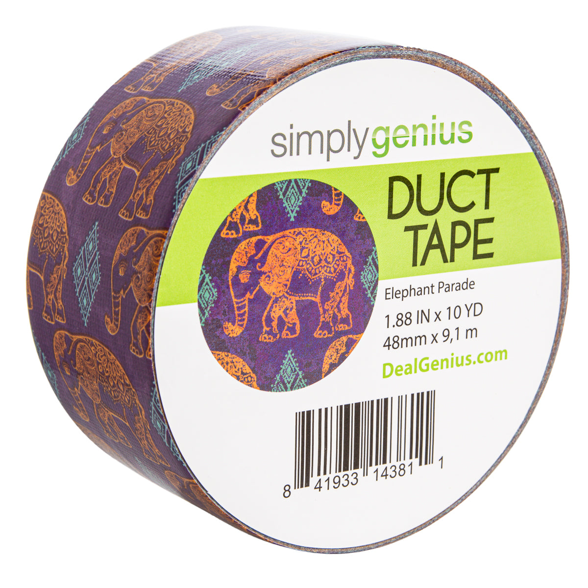 Patterned & Colored Duct Tape Roll By Simply Genius